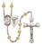 St. Camillus of Lellis Nurse Polished Crystal Rosary | Medium Crucifix | 12 Colors