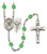 St. Agatha Nurse Polished Crystal Rosary | Small Crucifix | 12 Colors