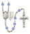 St. Luke the Apostle Doctor Polished Crystal Rosary | Small Crucifix | 12 Colors