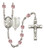 St. Luke the Apostle Doctor Polished Crystal Rosary | Small Crucifix | 12 Colors