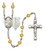 St. Luke the Apostle Doctor Polished Crystal Rosary | Small Crucifix | 12 Colors