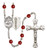 Sts. Cosmas & Damian Doctors Polished Crystal Rosary | Medium Crucifix | 12 Colors