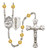 Sts. Cosmas & Damian Doctors Polished Crystal Rosary | Medium Crucifix | 12 Colors