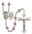 St. George EMT Polished Crystal Rosary | Medium Crucifix | 12 Colors