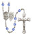 St. George EMT Polished Crystal Rosary | Medium Crucifix | 12 Colors