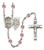 St. George EMT Polished Crystal Rosary | Small Crucifix | 12 Colors