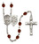 St. George EMT Polished Crystal Rosary | Small Crucifix | 12 Colors