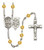 St. George EMT Polished Crystal Rosary | Small Crucifix | 12 Colors