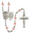 St. George EMT Polished Crystal Rosary | Small Crucifix | 12 Colors