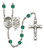 Guardian Angel EMT Polished Crystal Rosary | Small Crucifix | 12 Colors