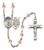 Guardian Angel EMT Polished Crystal Rosary | Small Crucifix | 12 Colors