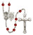 St. Michael EMT Polished Crystal Rosary | Medium Crucifix | 12 Colors