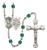 St. Michael EMT Polished Crystal Rosary | Medium Crucifix | 12 Colors