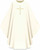 Assisi Embroidered Cross Chasuble | Plain Collar | 100% Polyester | All Colors