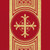 Assisi Banded Gold Cross Chasuble | Plain Collar | 100% Polyester | All Colors