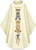 #5034 Hand Embroidered Marian Chasuble | Roll Collar | Wool/Lurex