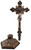 24" St. Benedict Crucifix with Base | Stands OR Hangs | Cold Cast Bronze