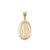 14kt. Gold Medium Oval Miraculous Medal