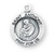 Patron Saint Anthony Medium Round Sterling Silver Medal | 18" Chain