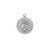 Sterling Silver Scapular Sacred Heart of Jesus Medal | 18" Chain