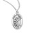 Patron Saint Brendan Oval Sterling Silver Medal | 20" Chain