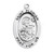 Patron Saint Florian Oval Sterling Silver Medal | 24" Chain