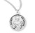 Patron Saint Francis Round Sterling Silver Medal