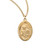 Patron Saint Gerard Oval Gold Over Sterling Silver Medal