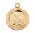 Patron Saint Gerard Medium Round Gold Over Sterling Silver Medal