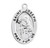 Patron Saint Joseph Medium Oval Sterling Silver Medal | 20" Chain