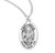 Patron Saint Kevin Oval Sterling Silver Medal | 20" Chain