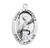 Patron Saint Lawrence Oval Sterling Silver Medal