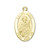 Patron Saint Luke Solid 14 Karat Gold Medal