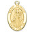 Patron Saint Patricia Solid 14 Karat Gold Medal