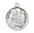 Patron Saint Patrick Round Sterling Silver Medal | 20" Chain