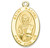 Patron Saint Rachel Oval Solid 14 Karat Gold Medal