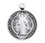 Saint Benedict Medum Round Jubilee Sterling Silver Medal | 18" Chain