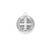 Saint Benedict Medium Round Jubilee Sterling Silver Medal | 18" Chain