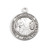 Saint Benedict Large Round Jubilee Sterling Silver Medal | 18" Chain