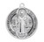 Saint Benedict Large Round Jubilee Sterling Silver Medal | 24" Chain