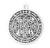 Saint Benedict Round Sterling Silver Medal | 20" Chain