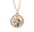 Saint Christopher Double Sided Gold Over Sterling Silver Medal