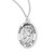 Saint Christopher Oval Sterling Silver Medal