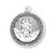 Saint Christopher Round Sterling Silver Medal | 24" Chain