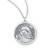 Saint Francis Round Contemporary Sterling Silver Medal