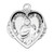 Saint Jude Heart Sterling Silver Medal