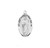 Saint Jude Oval Sterling Silver Medal | 24" Chain