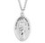 Saint Jude Oval Sterling Silver Medal | 24" Chain