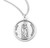 Saint Jude Thaddeus Large Round Sterling Silver Medal