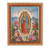 Our Lady of Guadalupe Natural Tiger Cherry Framed Art | Style C